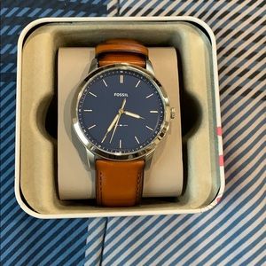 Fossil®️ The Minimalist Light Brown Leather Watch
